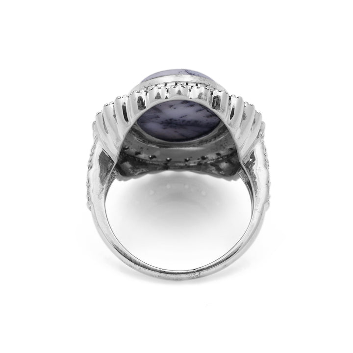 5.30 Cts Dendric Opal Ring in 925