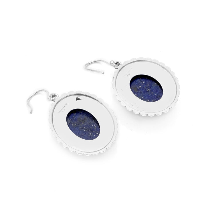 22.00 Cts Lapis Lazuli Earring in 925