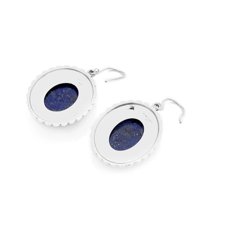 22.00 Cts Lapis Lazuli Earring in 925