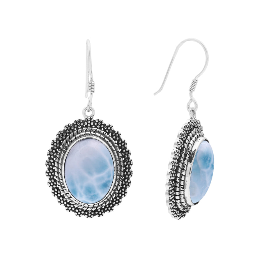 22.00 Cts Larimar Earring in 925