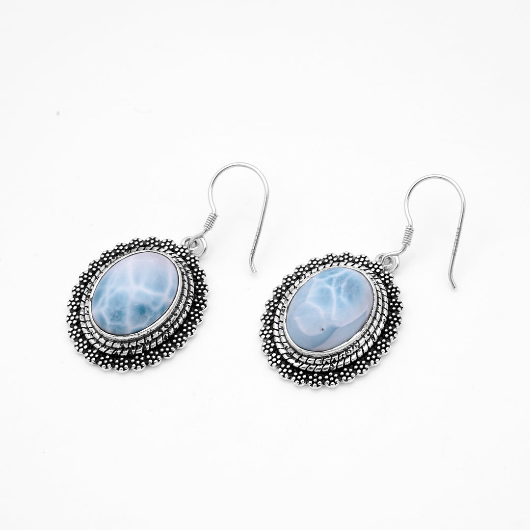 22.00 Cts Larimar Earring in 925