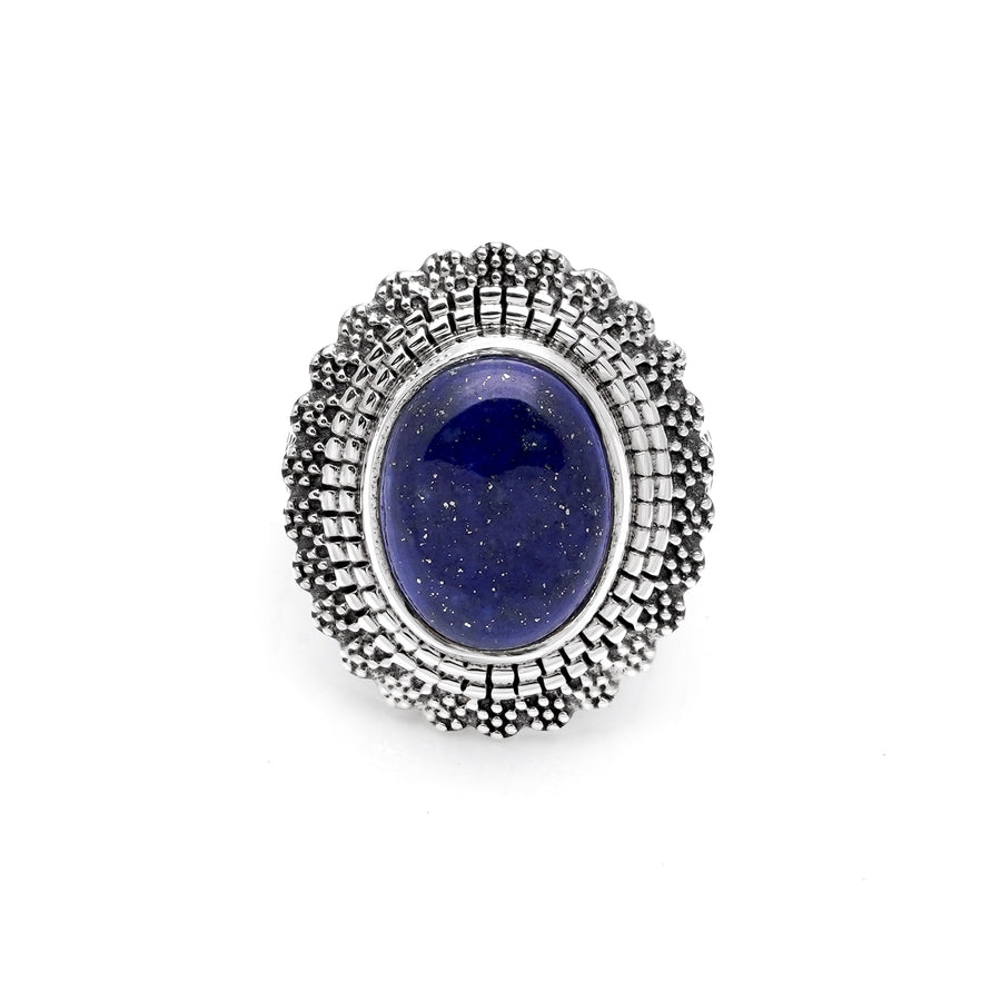 7.65 Cts Lapis Lazuli Ring in 925