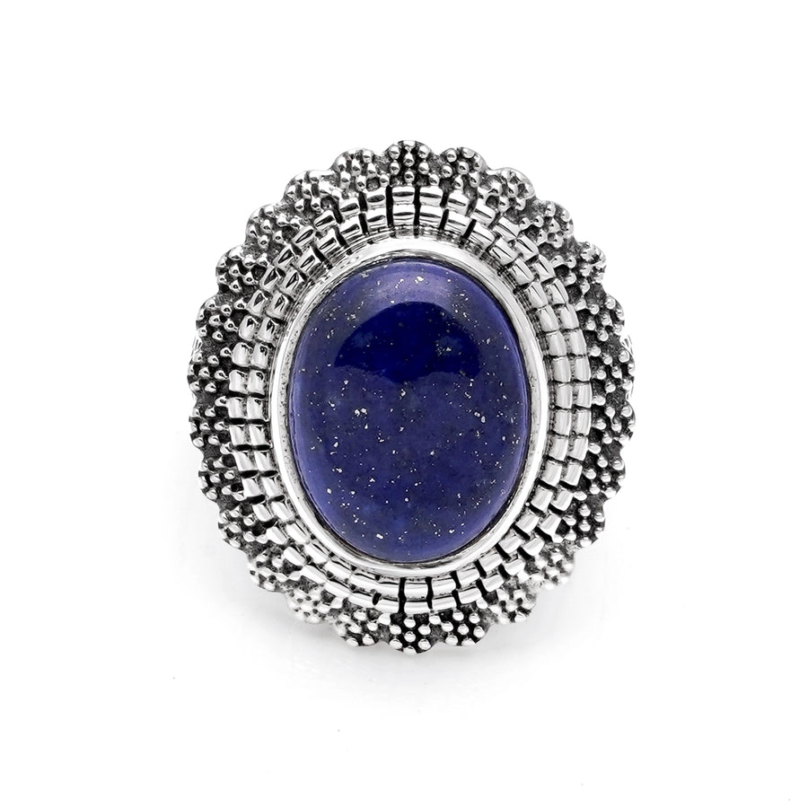 7.65 Cts Lapis Lazuli Ring in 925