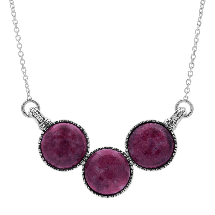 19.60 Cts Thulite Necklace in 925