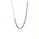 0.99 Cts Blue Diamond Necklace in 14K White Gold