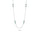 1.08 Cts Blue Diamond Necklace in 14K White Gold
