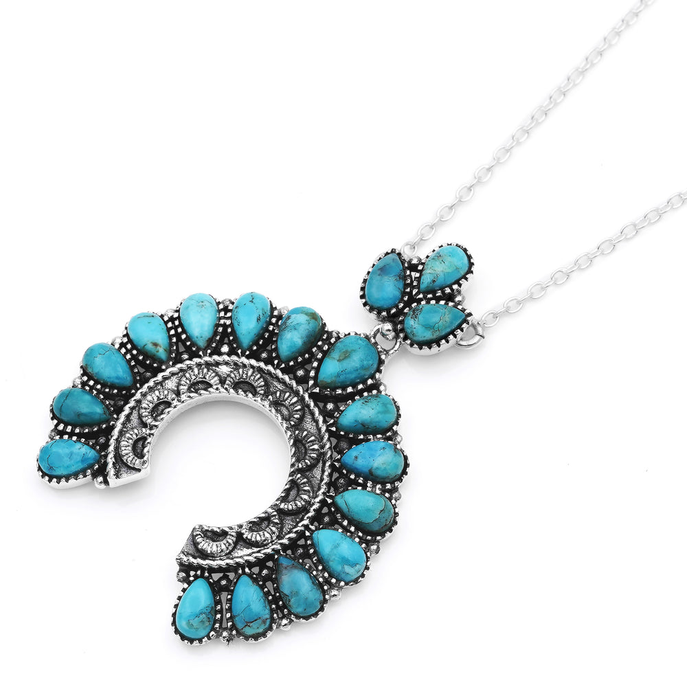 4.7 Ctw Turquoise Necklace in 925