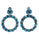 8.4 Ctw Turquoise Earring in 925