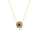 0.64 Cts Brown Diamond Pendant in 14K Yellow Gold