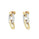 0.52 Cts White Diamond Earring in 14K 2-Tone