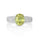 2.90 Cts Sphene and Diamond Ring in 14K White Gold