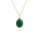 8.14 Cts Emerald and White Diamond Pendant in 14K Yellow Gold
