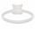 1.00 Cts White Diamond Ring in 14K White Gold