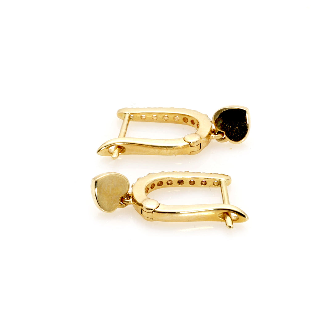 0.23 Cts Lab Grown White Diamond Earring in 14K Gold