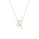 0.1 Cts White Diamond Leo Necklace in 14K Gold