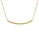 0.22 Cts White Diamond Smile Necklace in 18K Gold Plated 925 Sterling Silver