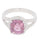 3.05 Cts Spinel and White Diamond Ring in 14K White Gold