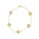 0.77 Cts White Diamond Bracelet in 14K Yellow Gold