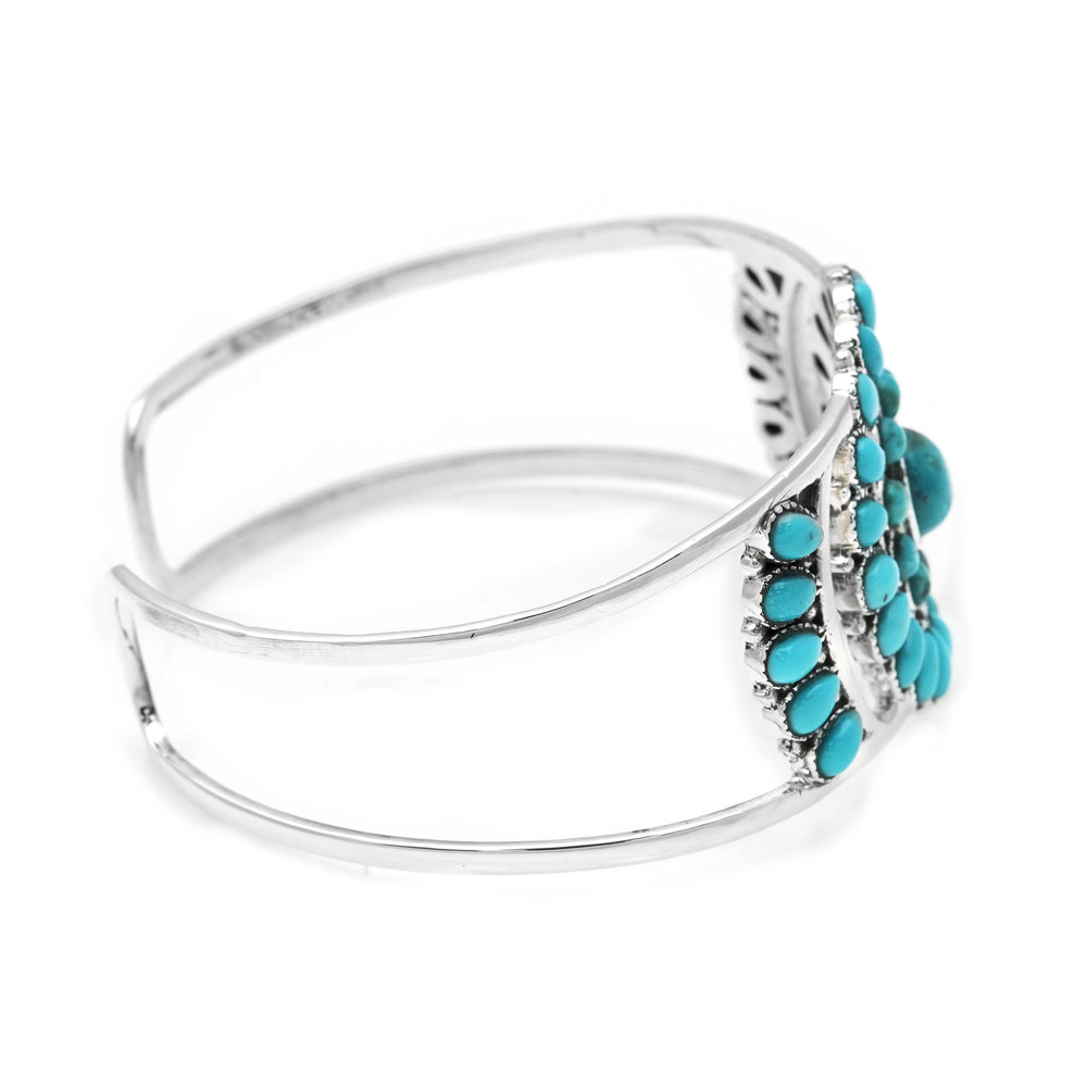 7 Ctw Turquoise Bangle in 925