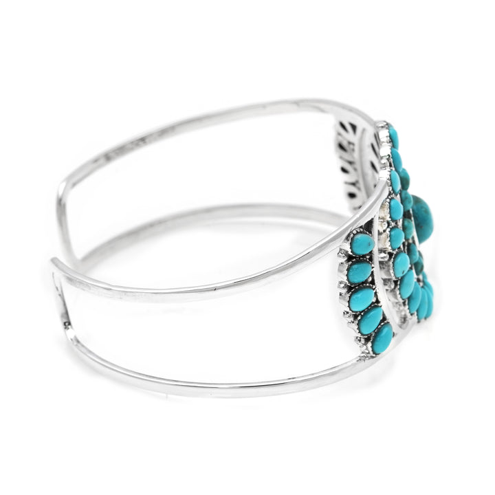 7 Ctw Turquoise Bangle in 925