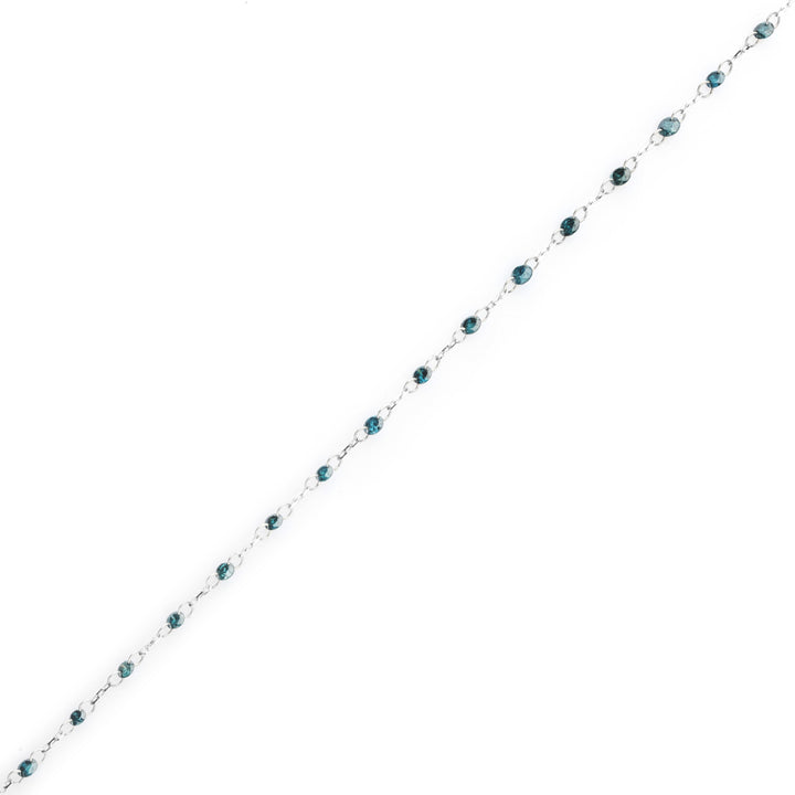 1.06 Cts Blue Diamond Bracelet in 14K White Gold