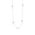 1.05 Cts White Diamond Necklace in 14K White Gold