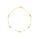 0.52 Cts White Diamond Bracelet in 14K Yellow Gold