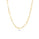 0.46 Cts White Diamond Necklace in 14K Yellow Gold