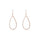 0.91 Cts White Diamond Earring in 14K Rose Gold