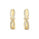 0.4 Cts White Diamond Earring in 14K Yellow Gold