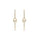 0.35 Cts White Diamond Earring in 14K Yellow Gold