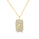 0.34 Cts White Diamond Pendant in 14K Yellow Gold