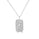 0.34 Cts White Diamond Pendant in 14K White Gold