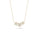 0.21 Cts White Diamond Necklace in 14K Yellow Gold