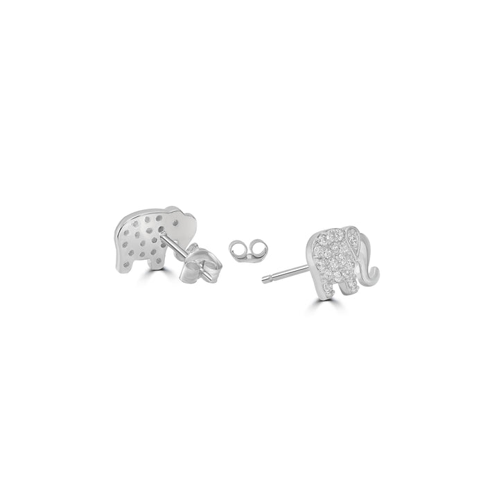 0.33 Cts White Diamond Earring in 14K White Gold