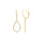 0.48 Cts White Diamond Dangle Earring in 14K Yellow Gold