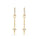 0.23 Cts White Diamond Earring in 14K Yellow Gold
