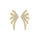 0.41 Cts White Diamond Stud Earring in 14K Yellow Gold