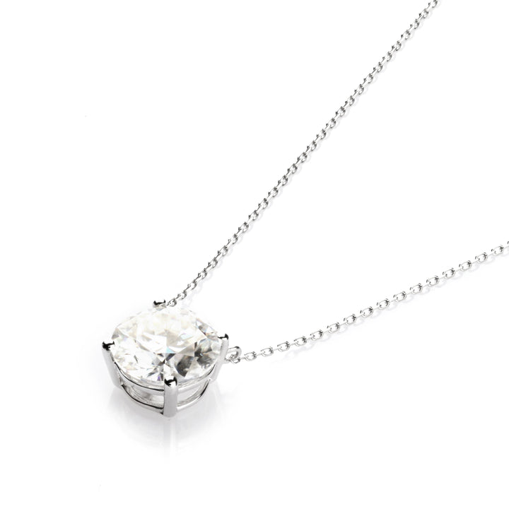 2.00 DEW Moissanite Necklace in 14K Yellow Gold