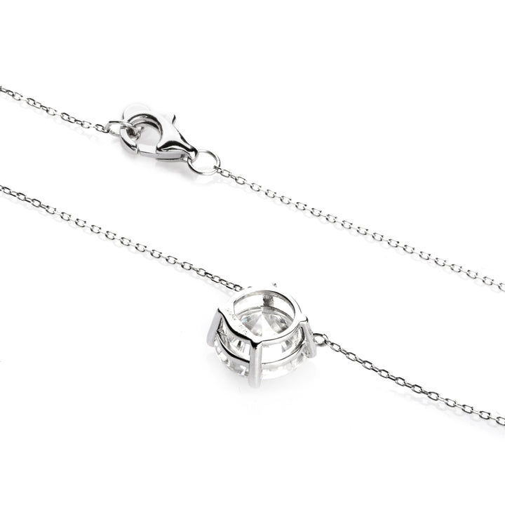 2.00 DEW Moissanite Solitaire Necklace in 14K Gold
