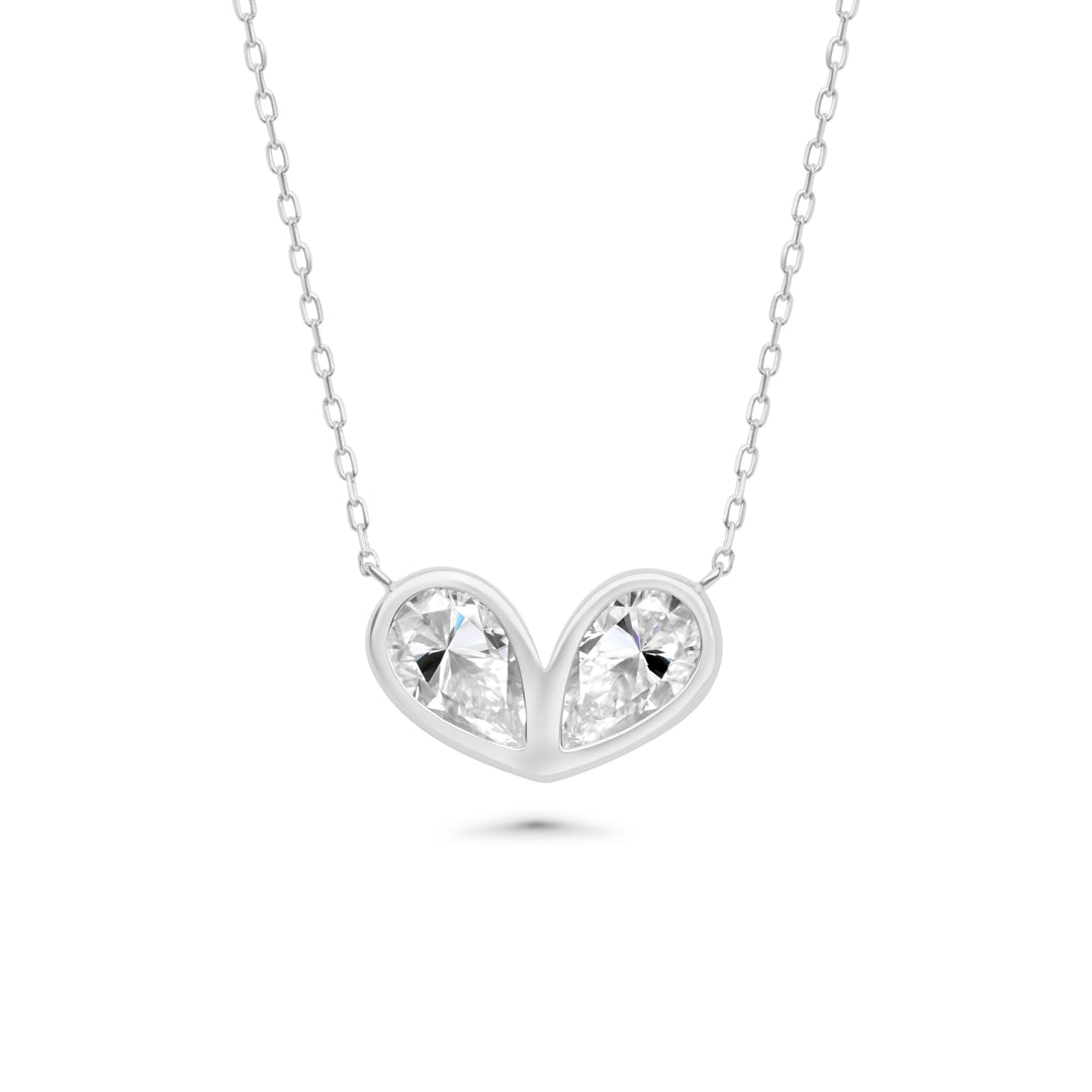 4.00 DEW Moissanite Necklace in 14K Gold