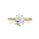 2.00 DEW White Moissanite Ring in 14K Gold