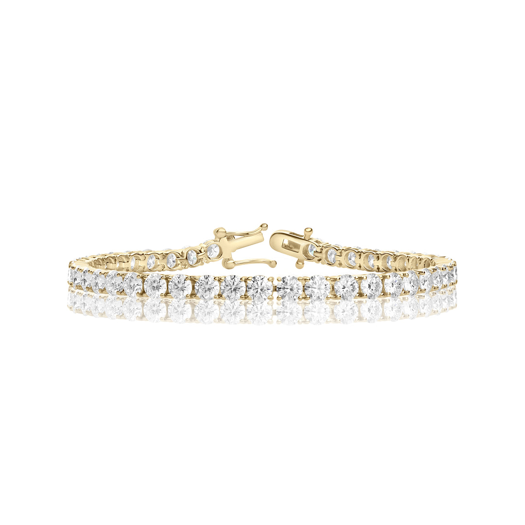 Lab-Grown Diamond Tennis Bracelet in 14K Yellow Gold