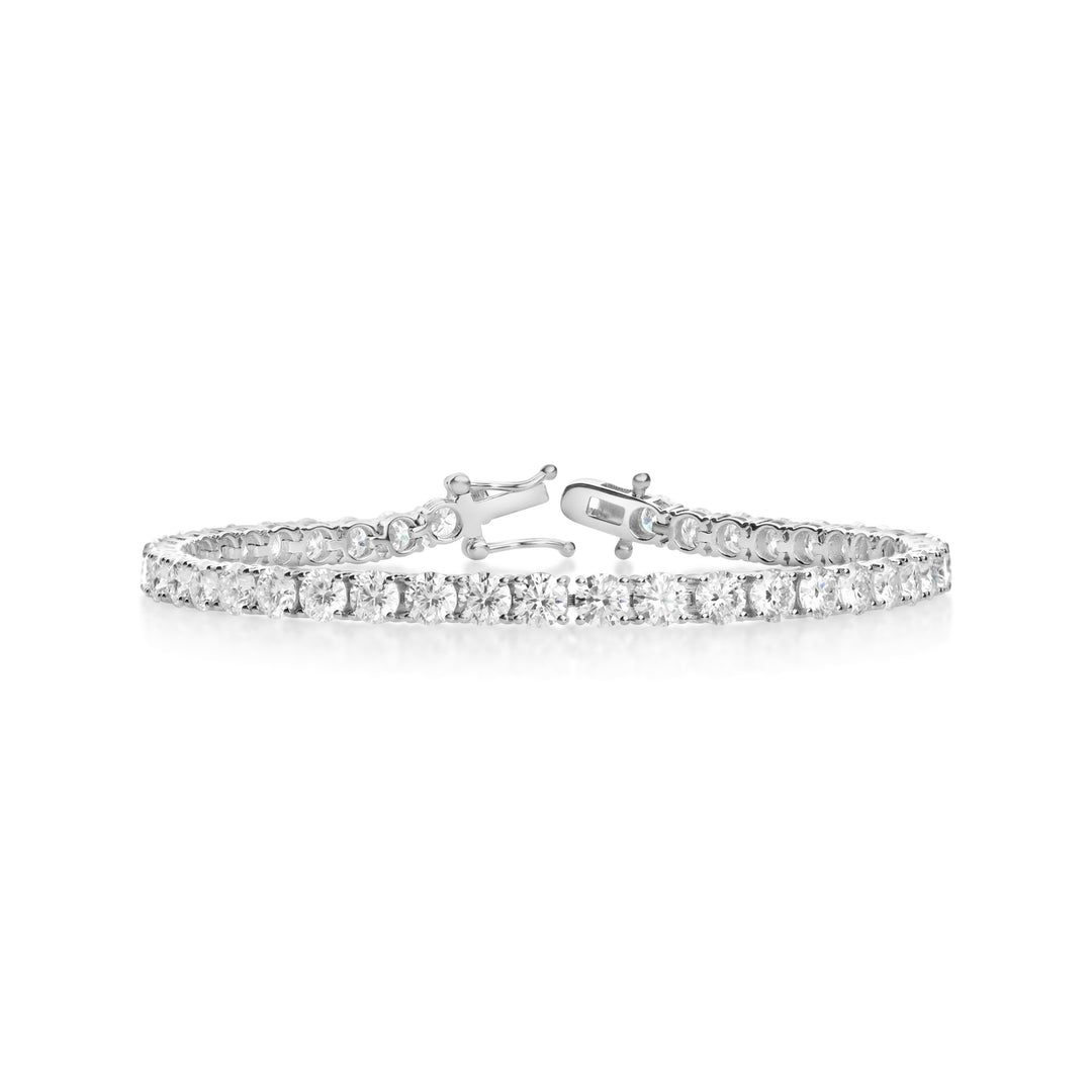 Lab-Grown Diamond Tennis Bracelet in 14K White Gold