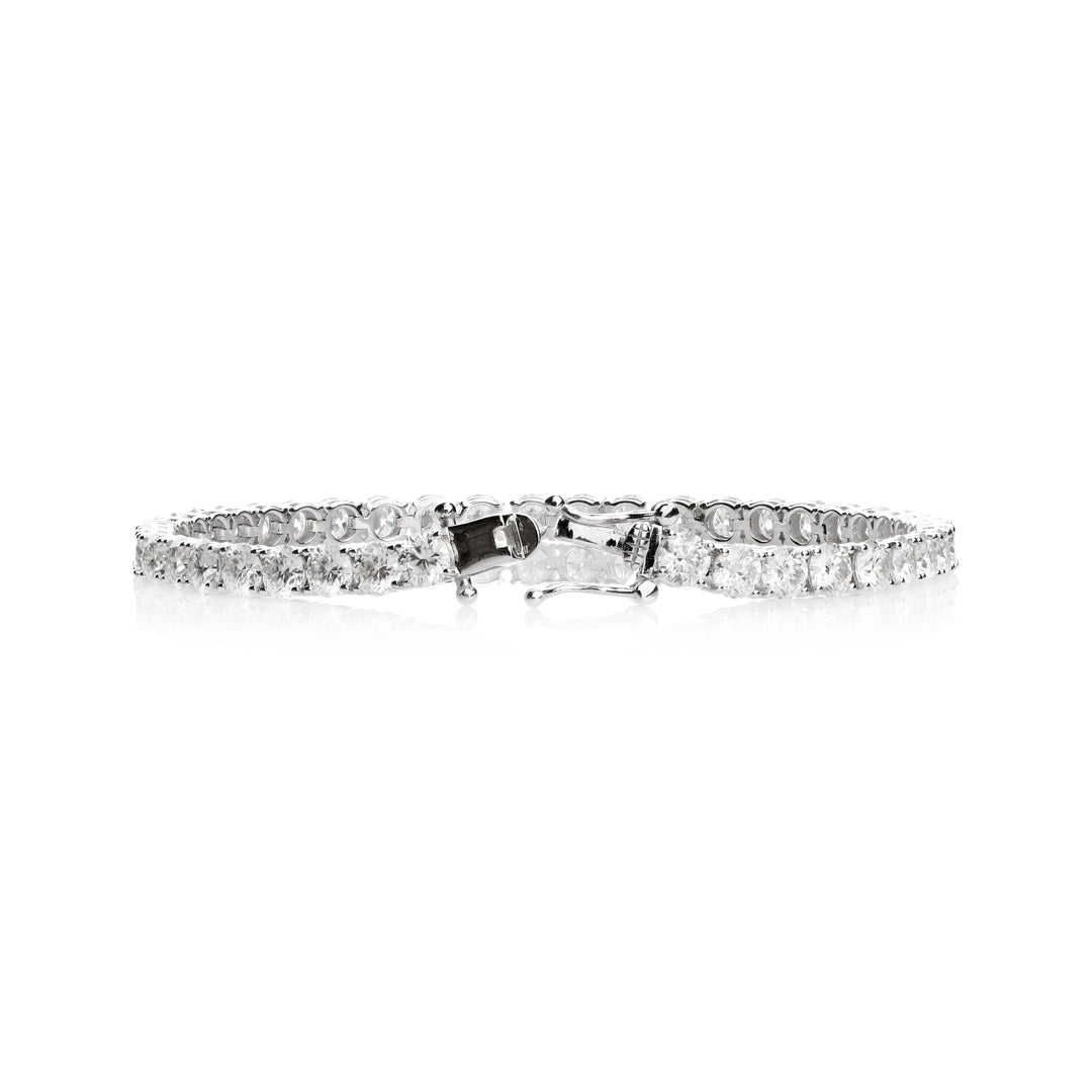 Lab-Grown Diamond Tennis Bracelet in 925 Sterling Silver