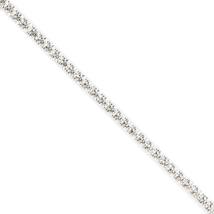 Lab-Grown Diamond Tennis Bracelet in 14K White Gold