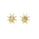 0.28 Cts Multi Color Diamond Earring in 14K Yellow Gold