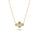 0.2 Cts Multi Color Diamond Necklace in 14K Yellow Gold