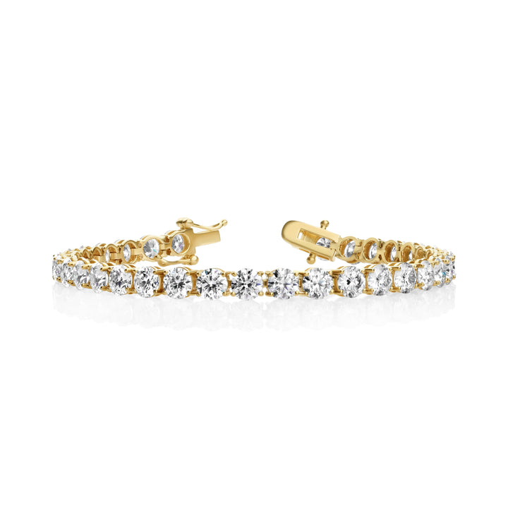 Lab-Grown Diamond Tennis Bracelet in 14K Yellow Gold