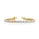 17.00 DEW White Moissanite Tennis Bracelet in 14K Yellow Gold